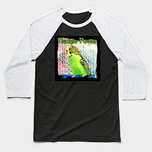 Fludgie-Power Budgie Baseball T-Shirt